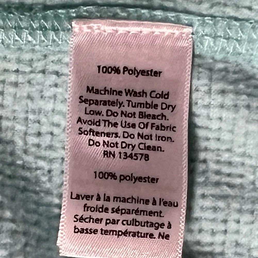 Vineyard‎ Vines Fleece Vest Kids 4T Mint Green Waffle Knit Whale Logo Zip Up